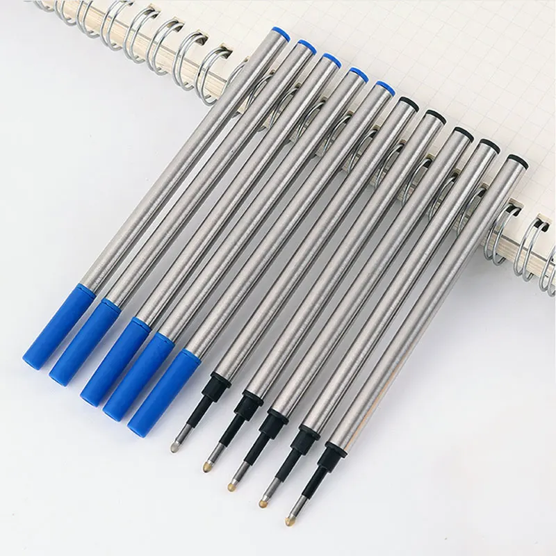 Hero Metal Black Ink Roller Ball Pen Refills Plug-in/Screw 0.5/0.7mm Nib Hot #M - Foto 8