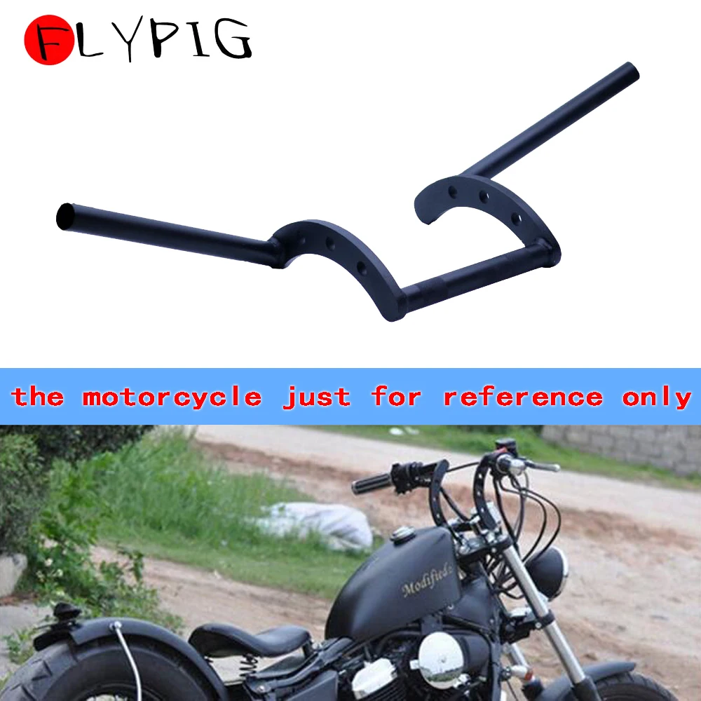 Motorcycle 7/8" Handlebars Z Bar Drag Bars For Yamaha Suzuki Honda