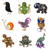 Rinhoo Trendy Animals Big Rooster Brooch Rhinestone Frog Tortoise Snails Brooch Jewelry for Women Hot Sale ► Photo 1/6