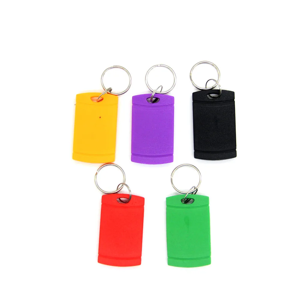 100 шт. 13,56 Mhz UID брелок сменный S50 1K NFC карта RFID IC перезаписываемый брелок для ключей цвет выбирается случайным образом