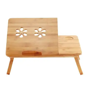 

1PC Creative Multifunctional Lightweight Foldable Bamboo Laptop Bed Desk for Sofa Office Home