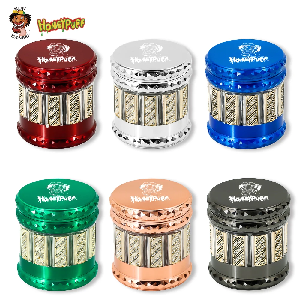 

HONEYPUFF Metal Crusher 65mm Manual Hand Miller Crusher Machine Accessories