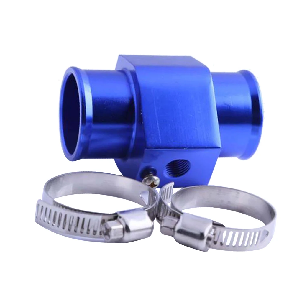 28mm Water Temperature Sensor Adaptor Gauge Radiator Hose Adaptor Blue