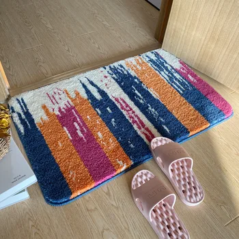 

4 Colors Foam Bath Mat carpet Bathroom Shower Rug Non Slip Luxurious Absorbent Soft Memory rug tapis salon alfombra ковер^25