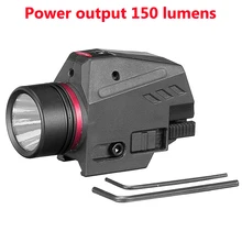 Тактический светильник красный-точечное оружие-светильник s пистолет-светильник er для Glock 20 мм рельсовый мини пистолет lanterna страйкбол светильник светодиодный светильник вспышки