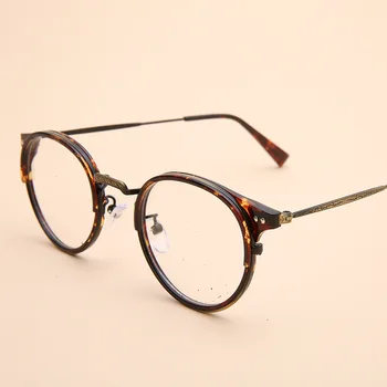 

Zerosun Vintage Eyeglasses Frames Men Women Oval Tortoise Black Glasses Male Retro Nerd Spectacles for Optic