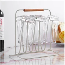 Держатель для чайных чашек Бытовая 5/6 чашек многофункциональная стойка для хранения полка железная металлическая прочная amd легко чистится