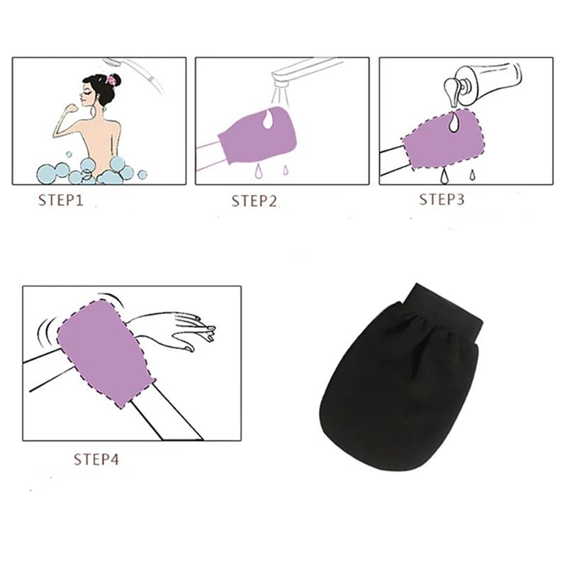 1 Piece Double Sided Hammam Scrub Mitt Magic Peeling Glove Exfoliating Tan Removal Mitt Second Pieces 70% OFF 6