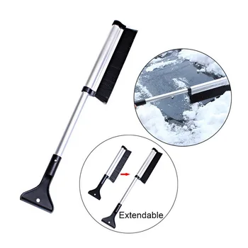 

Aluminum alloy telescopic snow ice shovel car snow removal Car Windshield Auto Ice Remove Window Cleaning Tool Car Accessories