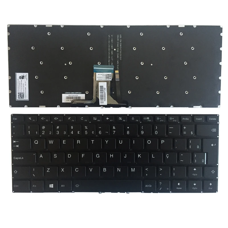 para lenovo yoga 710-14ikb 710-14isk 710-15ikb 710-15isk backlight preto