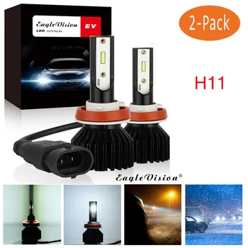 

2pcs car light H11 LED 2000W 30000LM LED Headlight Bulbs Conversion Kit 6000K High Low Beam светодиодные фары