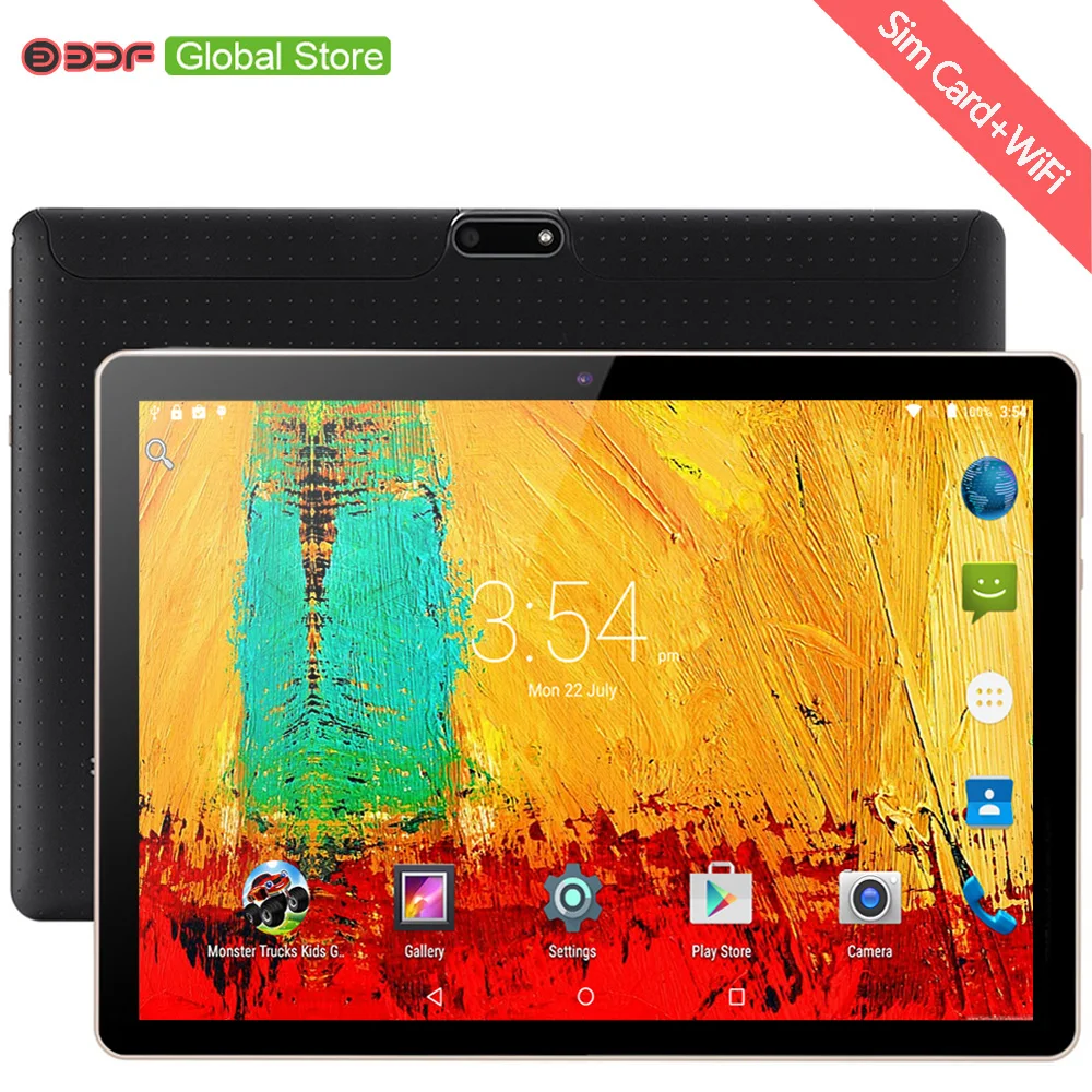 

New Original 10 inch Tablet Pc 4 Core 3G 2G Phone Call 10.1 Tablets 1G+32G Android 7.0 Google Market GPS WiFi FM Bluetooth