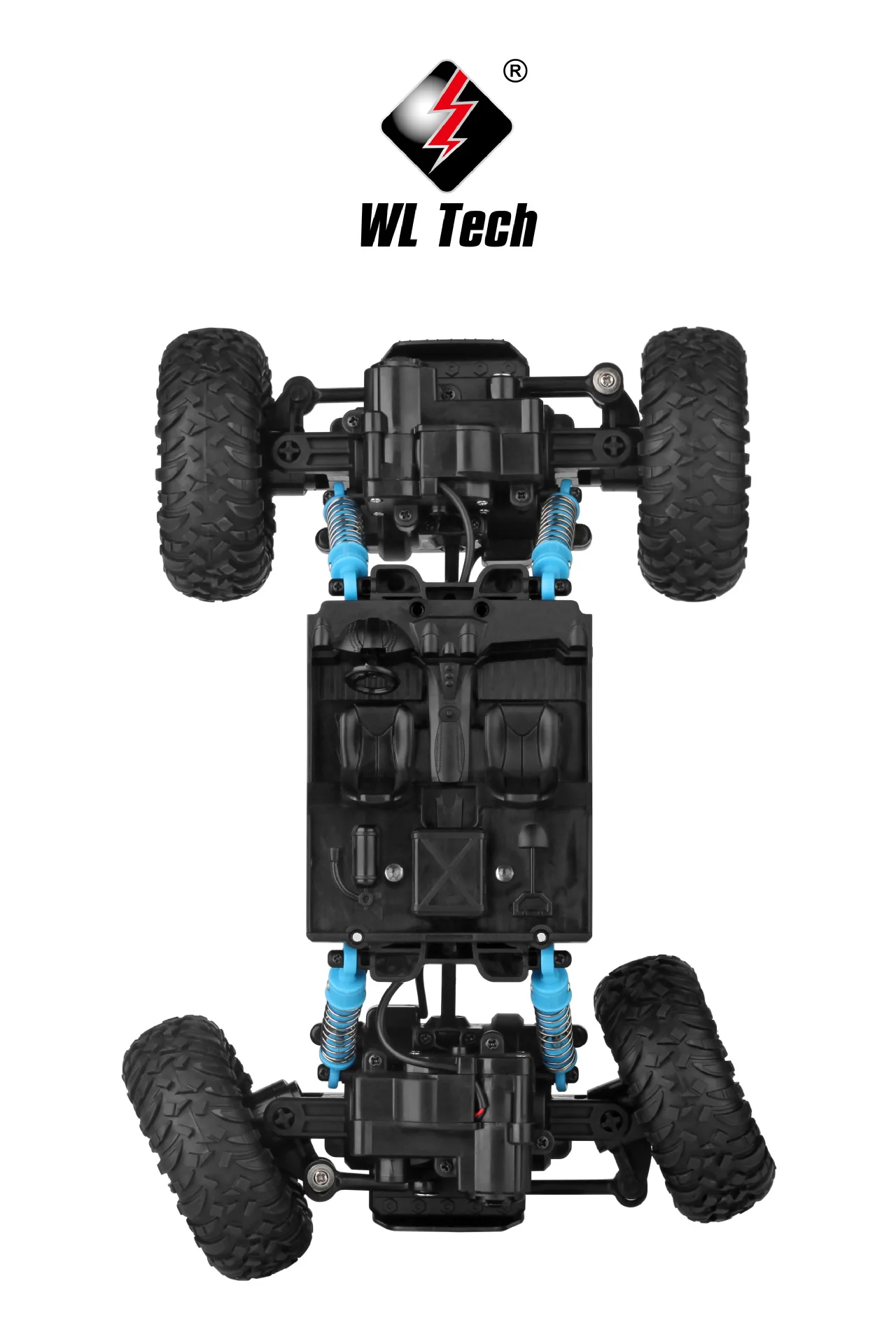 Weili 18428-c 1: 18 двойной привод дистанционного Управление Электрический четырехколесный привод внедорожный восхождение автомобиля с светодиодный светильник игрушечный автомобиль