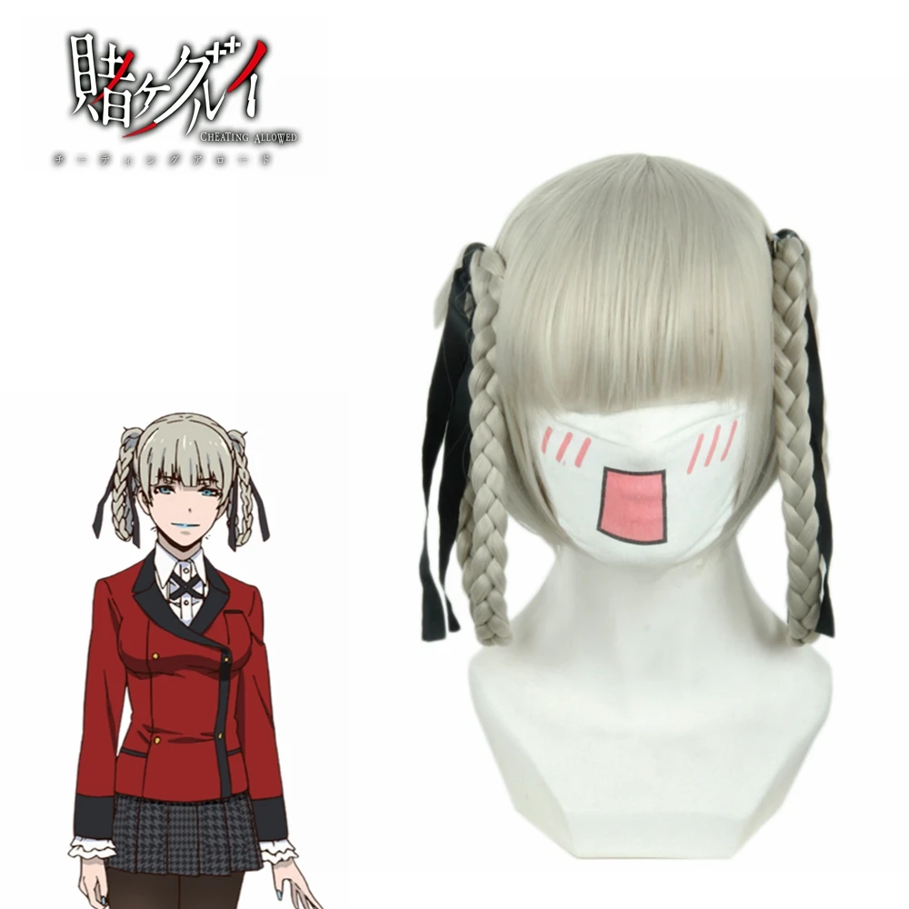 Аниме Kakegurui компульсивный игрок момобами кирари парик косплей костюм женские синтетические волосы Хэллоуин вечерние ролевые игры парики