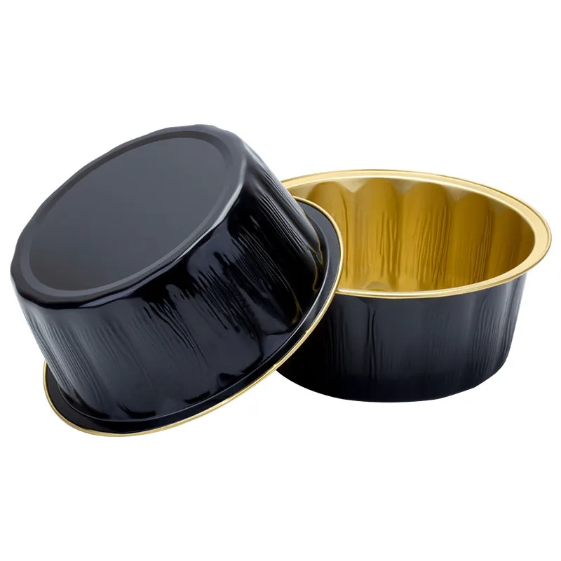 

10pcs High quality 630ml rond tin foil bowl lunch box BBQ tool food soup cooking container large takeaway packaging cup with lid