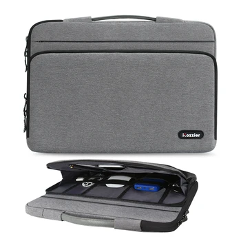 

iCozzier 13.3/15.6 Inch Large Capacity Side Pocket Laptop Sleeve Case Protective Storage Bag for MacBook Air/MacBook Pro