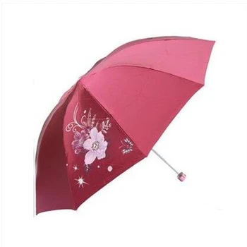 

Folding Big Sun Umbrella Rain Women Windproof Adults Sunshade Sombrilla Design Umbrella Sunny And Rainy Ladies QZH126