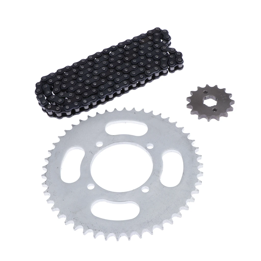 48/15T 48/15 Tooth Rear Sprocket + Chain for   T8150 Motorcycle Dirt Bikes