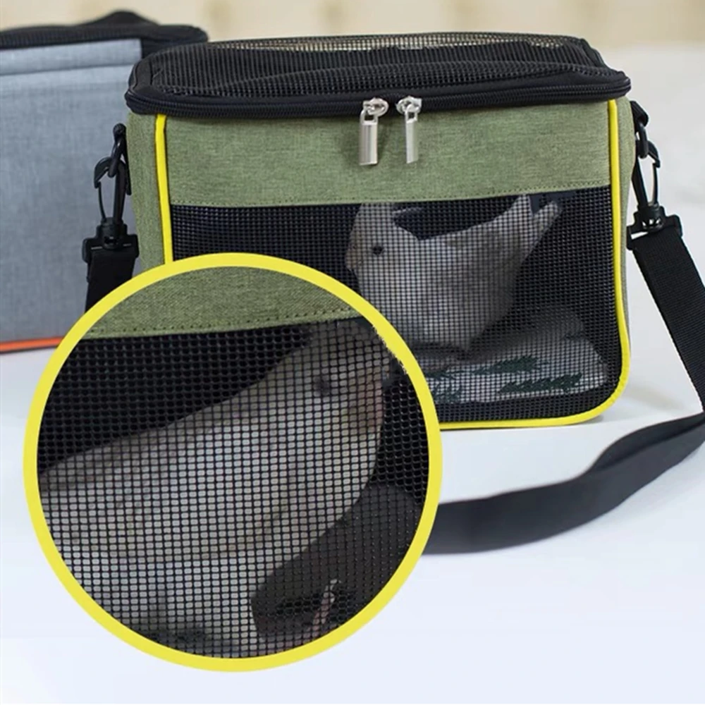 Portable Pet Bird Cage Parrot Carrier Hamster Lizard Bag Sugar Glider Backpack Rabbit Squirrel for Small Animals Pet Accessories