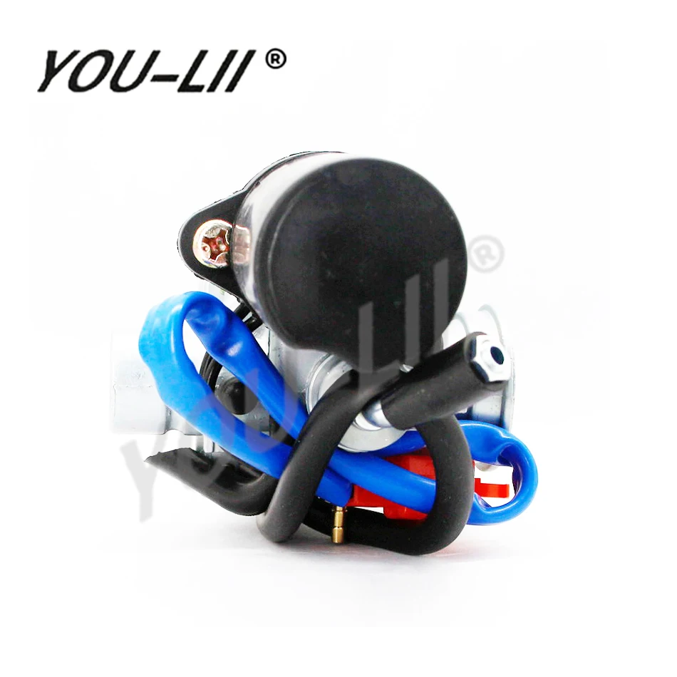YOULII 19mm Carburetor Moped Carb for 2 Stroke Piaggio Zip For Yamaha Jog 50 50cc Scooter 50cc 70cc 90cc Mini Carb ATV 1E40QMB