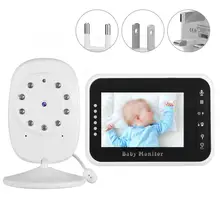 3,5-дюймовый дисплей, инфракрасное ночное видение, беспроводная цифровая видеокамера, радионяня, 100-240 В, беспроводная радионяня