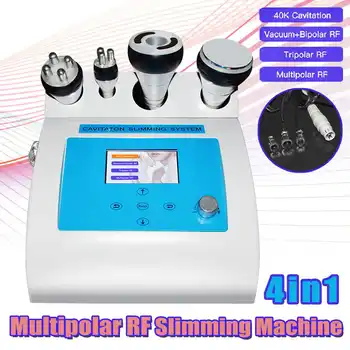

NEW 4 in 1 Vacuum Lipo Ultrasonic Cavitation Radio Frequency Multipolar RF Body Slimming Machine Skin Lifting Tighten Anti-wrink