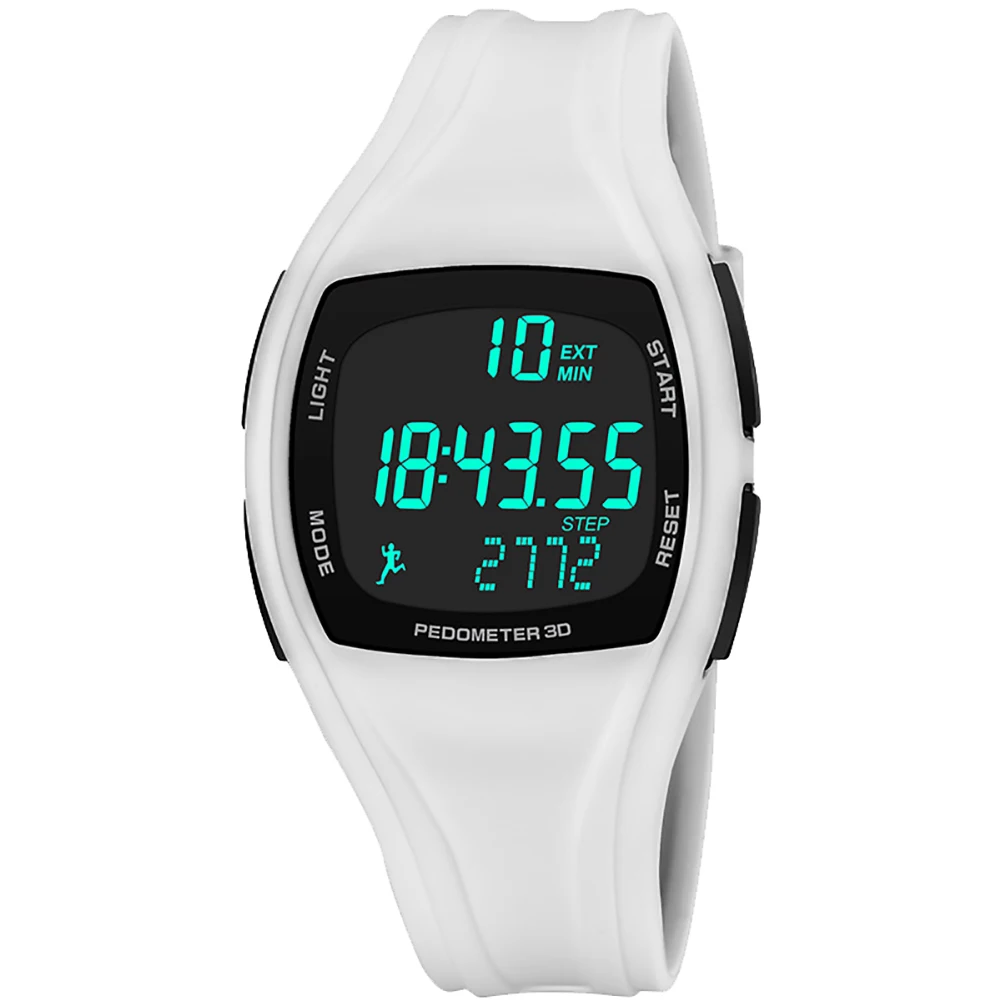 3D шагомер Будильник хронограф montre многофункциональные jam tangan pria мужские цифровые наручные часы водонепроницаемые новые Mas-culino Fashion Me