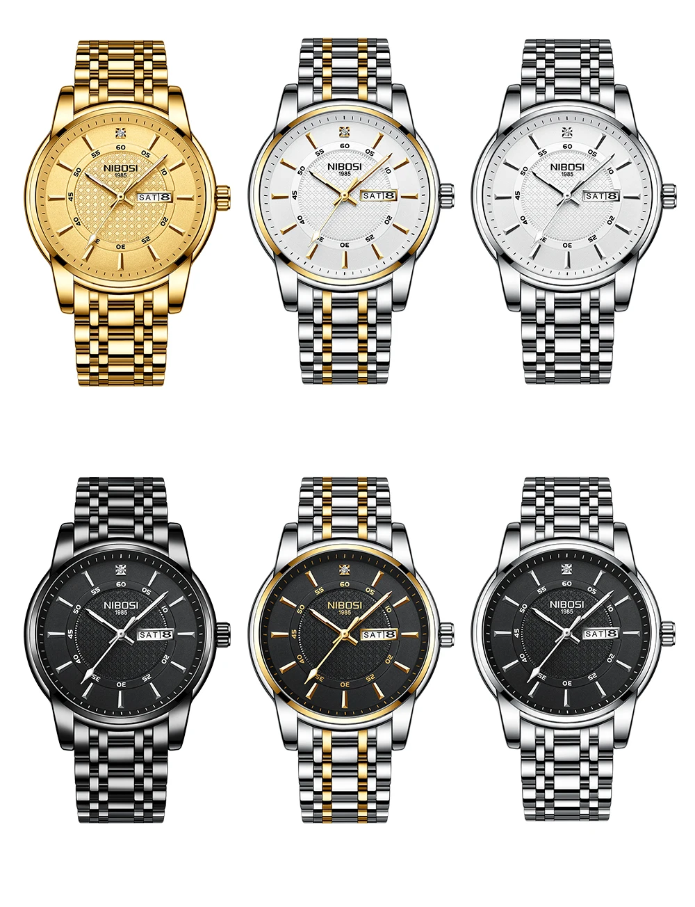 Relogio Masculino NIBOSI Brand Design Men Watch Waterproof Stainless Steel Sports Quartz Watches For Men Relojes Para Hombre