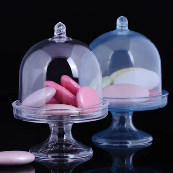 

12pcs Transparent Plastic Candy Box small bottle Guests Gift for DIY Wedding Birthday party Supplies Snacks Candy Supplies Box