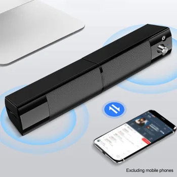 

Mini Home Subwoofer Multifunction Stereo Sound Desktop Speaker For Computer Laptop Theater Office Bluetooth 5.0 3.5mm Audio Plug