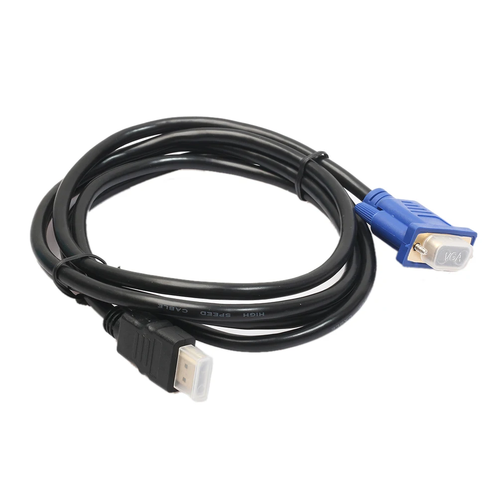 1 8 м 6 футов HDMI ЗОЛОТОЙ штекер для VGA HD-15 папа 15 pin видео адаптер кабель HDTV PC ноутбук