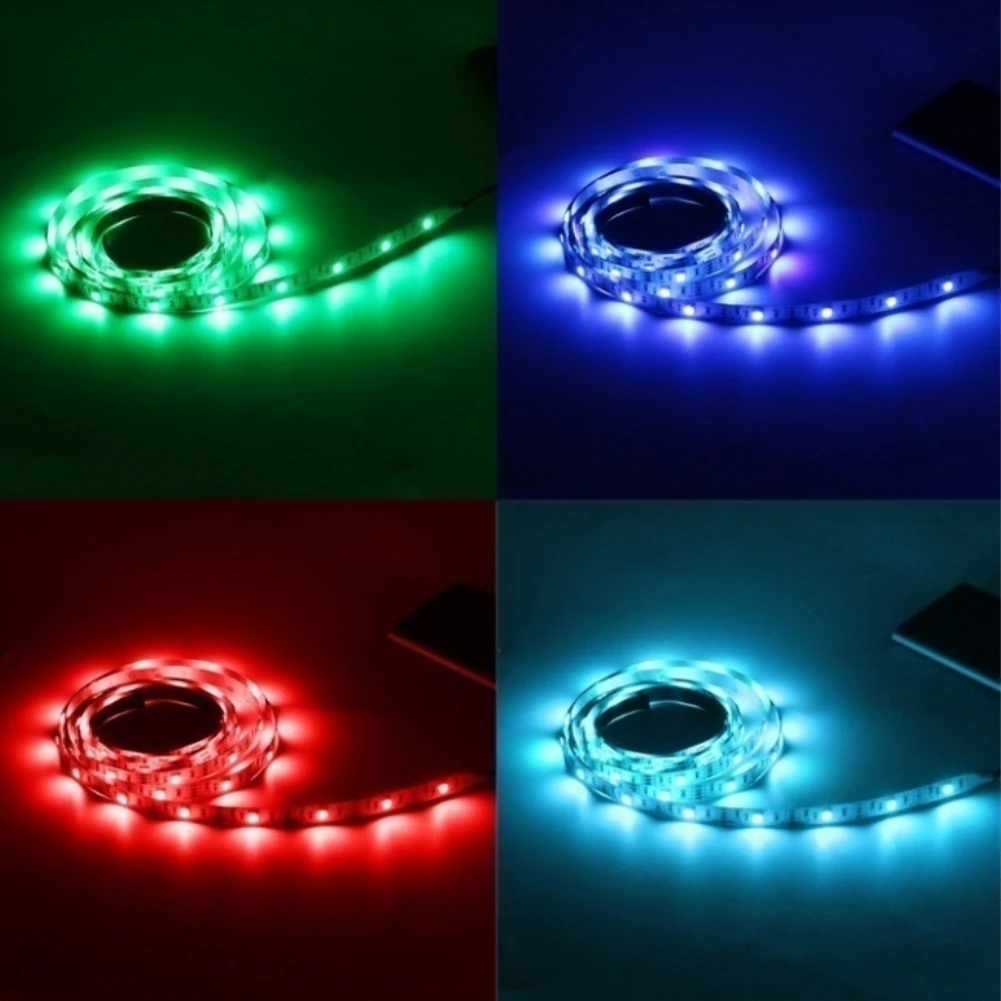 

0.5m Easy Install TV Backlights Multicolor Flexible Universal Waterproof USB Interface Decorative Remote Control LED Strip