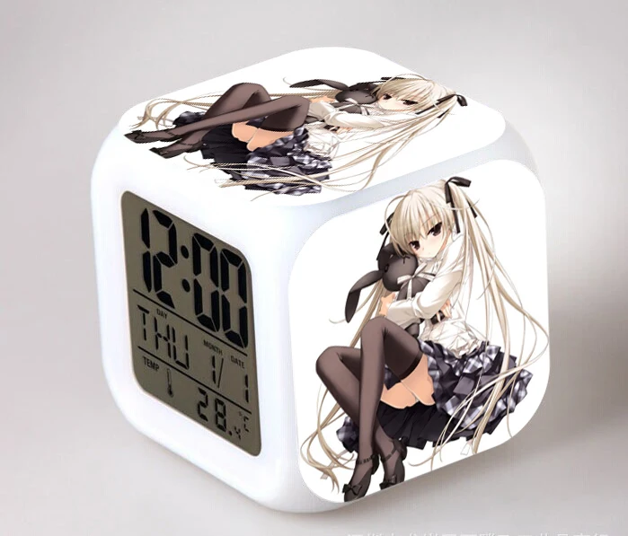 Аниме Yosuga no Sora часы Kasugano Haruka сексуальные девушки цифровой будильник экшн-фигурка