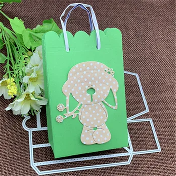 

Little Bear Candy Bag Jewelry Bag DIY Scrapbook Album Paper Card Metal Decorative Embossing Die Cutting Die
