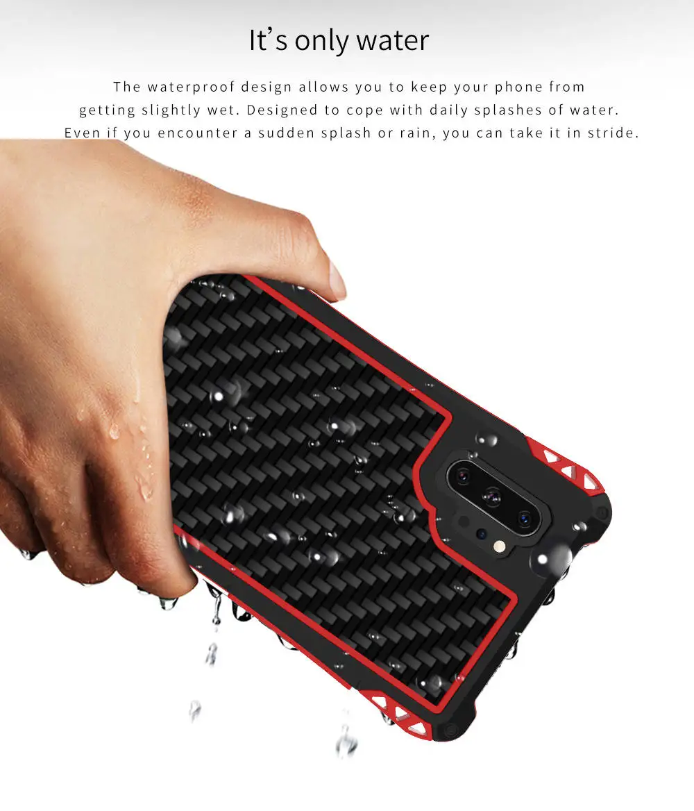 Luxury Heavy Duty Hybrid Rugged Armor Phone Case for Samsung Galaxy Note 10 S8 S9 S10 Plus Shockproof Metal Aluminum Doom Cover