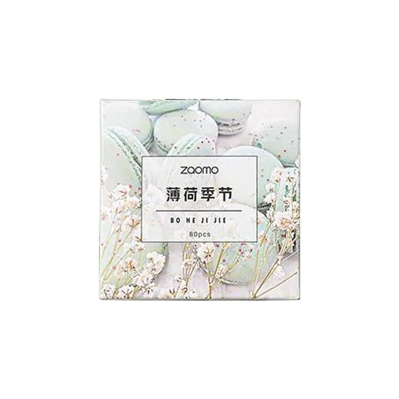 Boxed Paper Stickers 80 Card Stickers Hand Account DIY Daily Material Cartoon Stickers Muraux Pour Enfants Chambres 30NOV220