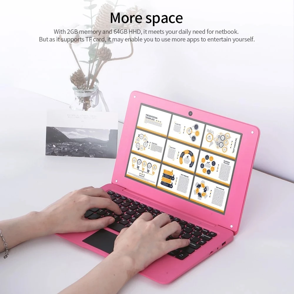 10.1-Inch Portable Netbook with Windows 10 - Intel Quad Core, 6GB+64GB, Wi-Fi, Bluetooth, HD, TF Card Support Description Image.This Product Can Be Found With The Tag Names Computer Office, Netbook computer portable windows, Tablets