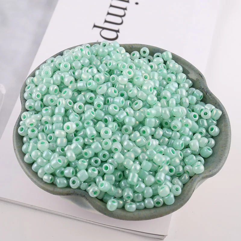 200pcs 4MM Czech Glass Seed Beads Fashion Charm DIY Bracelet Necklace Luggage Jewelry Clothing Decoration Handmade Jewelry - Цвет: 10