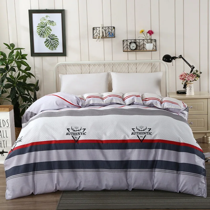 Duvet cover 2 Зимний пододеяльник с цветочным принтом, мягкий, дышащий, пододеяльник, полиэстер, для студенческого общежития, одиночный, двойной, с рисунком, пододеяльник - Цвет: Duvet cover 2