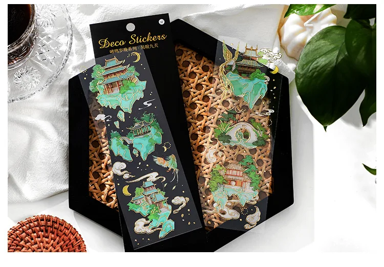 2 Sheets Chinese style Koi Flat Stickers aesthetic Journal notebook 17 Hee585dfa0ed64758a7686809037cecf8s