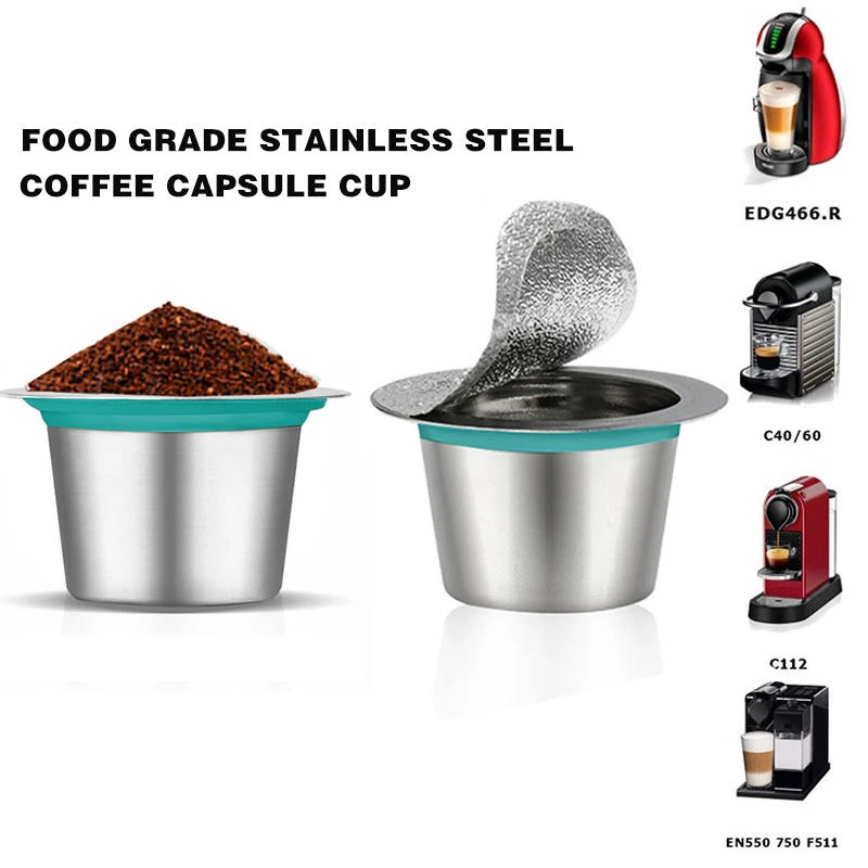 10 шт многоразовый фильтр для кофе Nespresso многоразовая машина для наполнения капсул держатель для кофейной капсулы аксессуары для кофемашины