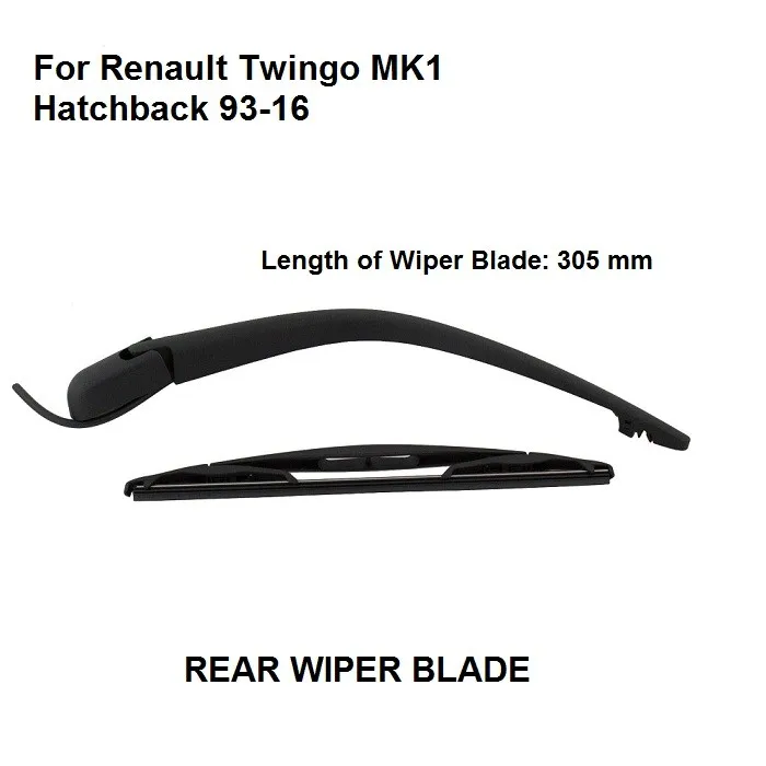 305mm Rear Window Wiper Blade For Renault Twingo Mki Rear Windscreen