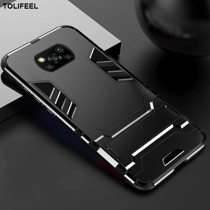 Чехол для Xiaomi Poco X3 NFC силиконовый чехол противоударный жесткий армированный ПК