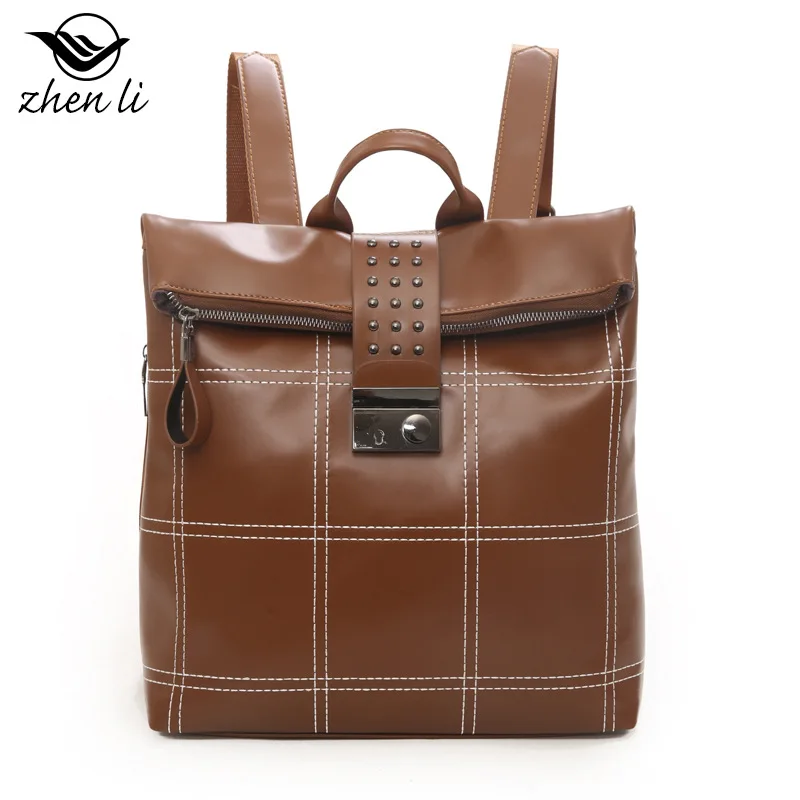 Zhenlipu Ретро женская сумка раздельная станция шаблон Женский рюкзак модный простой рюкзак