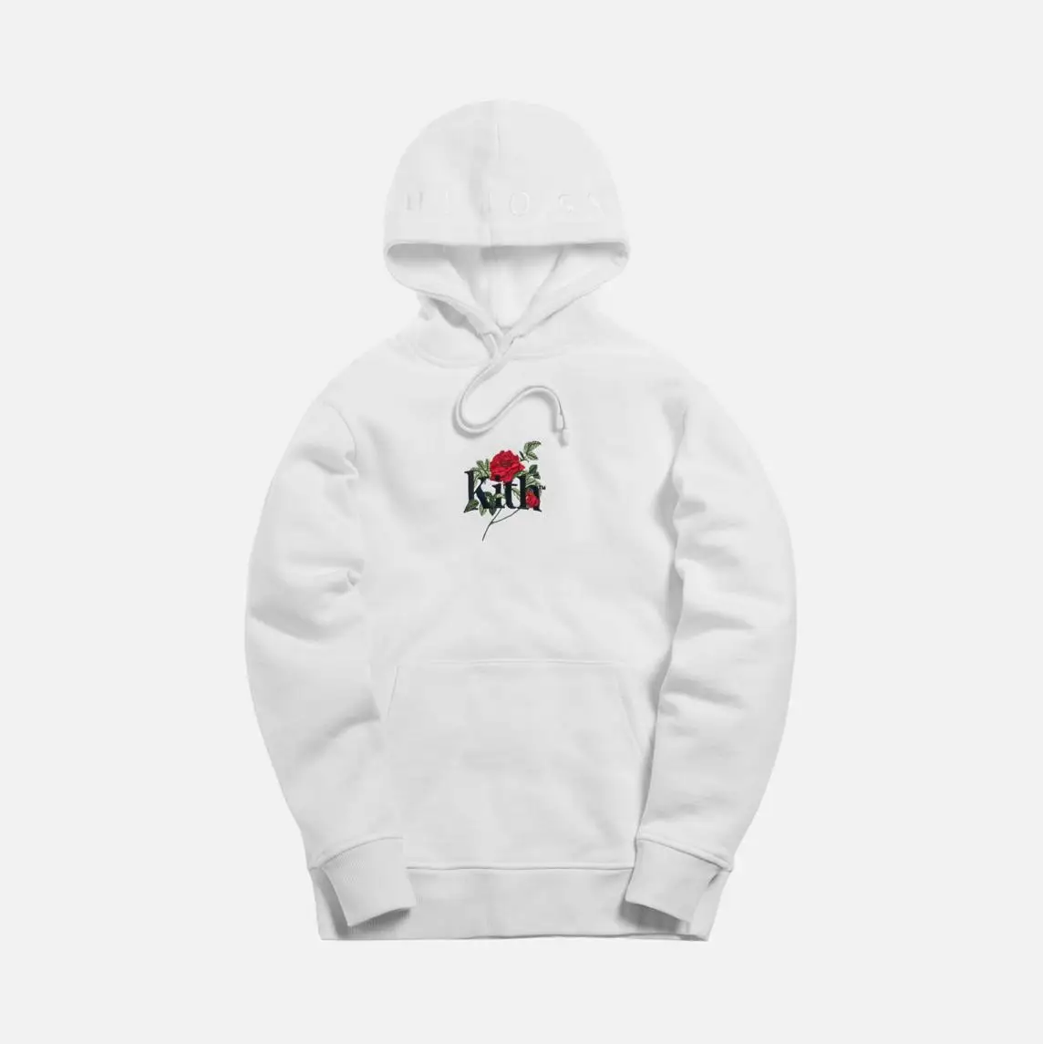 white 19SS Kith толстовки для мужчин и женщин вышитые розы 1:1 высокое качество КИТ толстовки уличная хип хоп Мода КИТ пуловер - Цвет: white