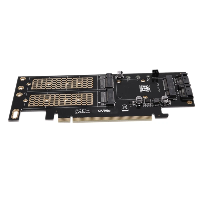M.2 NVMe NGFF-Pci-E 4X3 в 1 карта расширения адаптер карта B+ M ключ MSATA