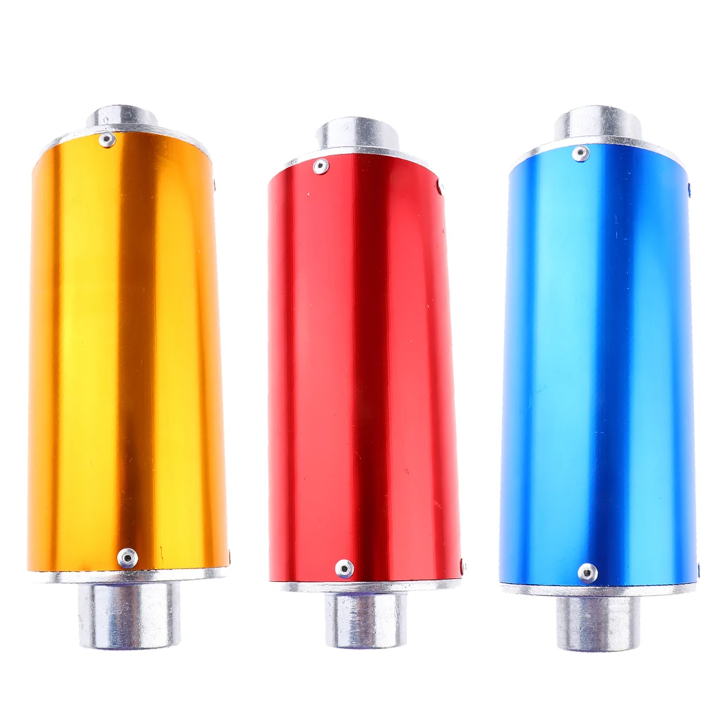 Exhaust Muffler Carbon Fiber for Street Sport Motorcycles and Scooters with 28mm Diameter Exhaust Pipes