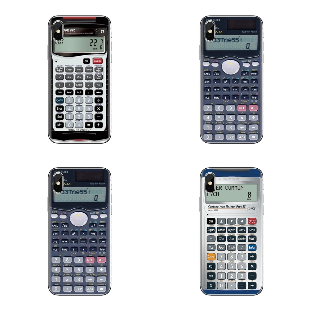 Calculator Soft Transparent Shell Covers For Xiaomi Mi6 Mi 6 A1 Max Mix 2 5X 6X Redmi Note 5 5A 4X 4A A4 4 3 Plus Pro |