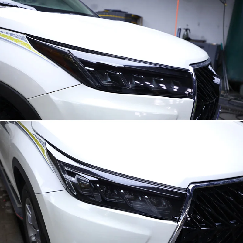 Lsrtw2017 прозрачный черный ТПУ фар автомобиля защитная пленка для Toyota highlander 2013 стикер
