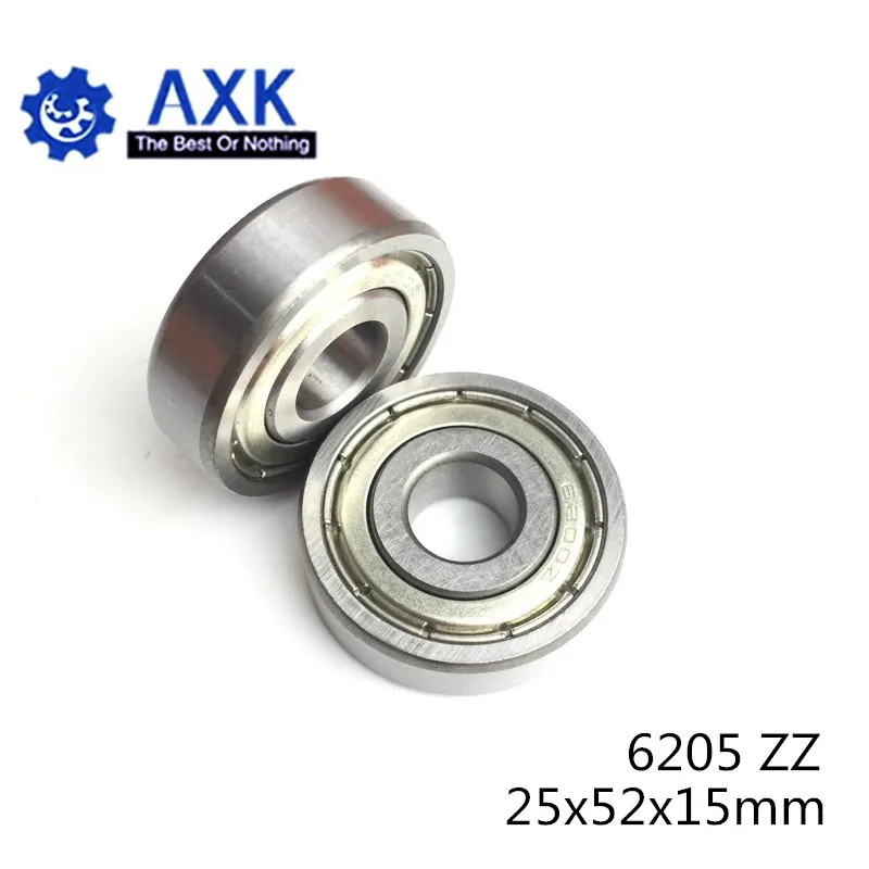 6205ZZ подшипник 25*52*15 мм ABEC-3(2 шт.) для промышленных сверл глубокий паз 6205 Z zz, шариковые подшипники 6205Z